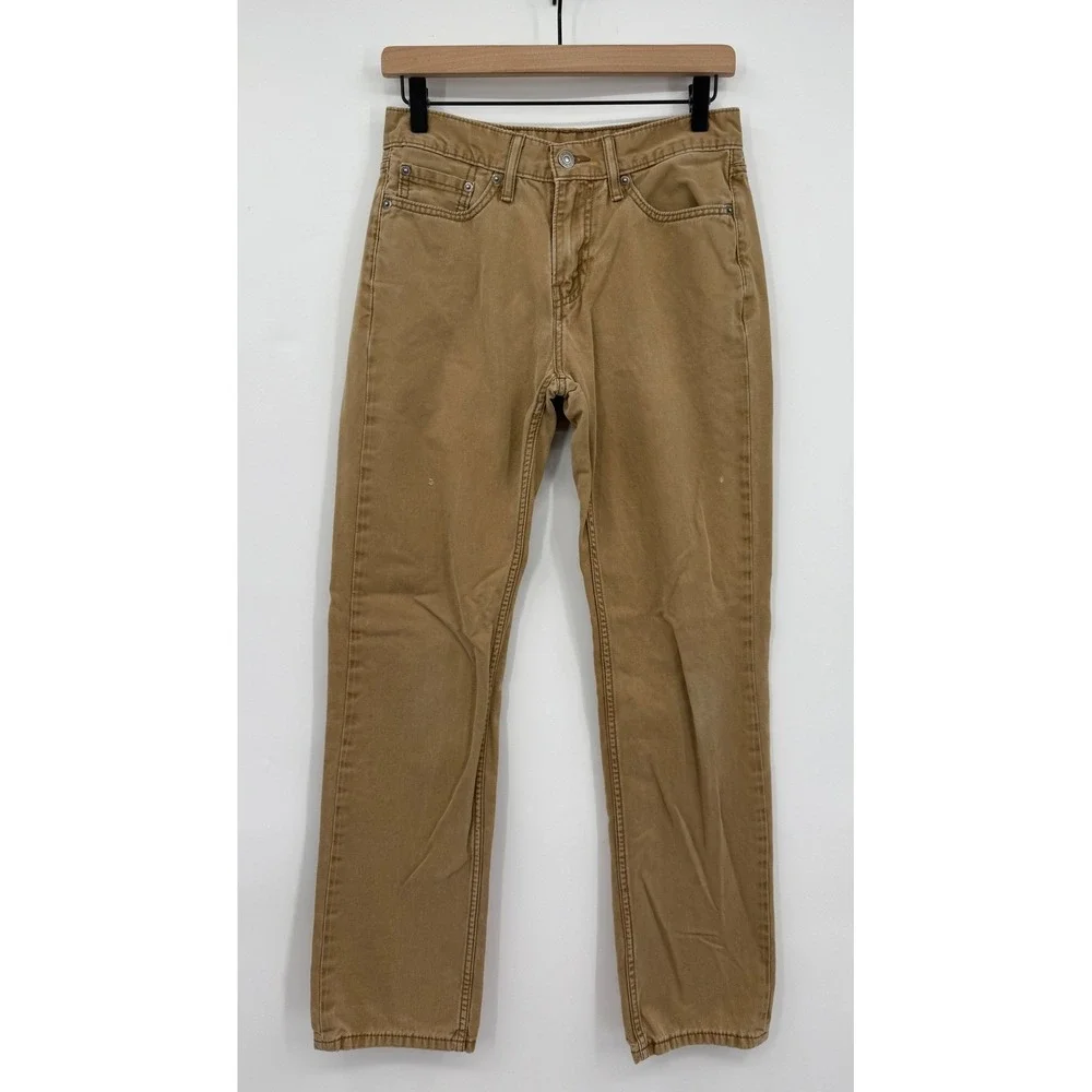 Levis 514 Jeans Mens 29x32 Brown Straight Fit Cotton Twill Casual‎ Chino Pants